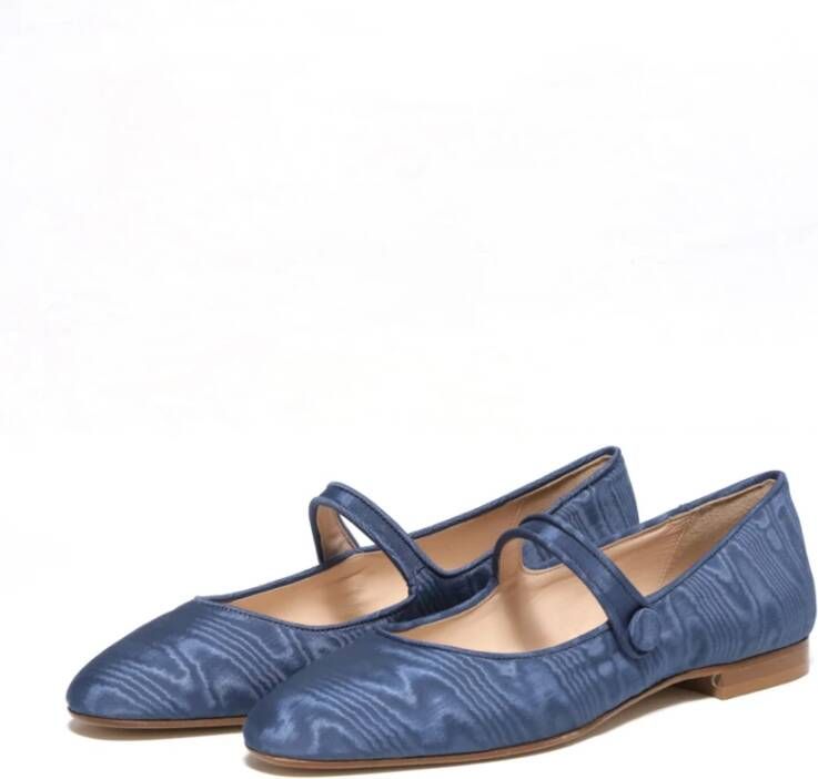 Prosperine Moirè Jeans Sandaal met Leren Zool Blue Dames