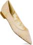 Prosperine Net Ballerina Schoenen Beige Dames - Thumbnail 2