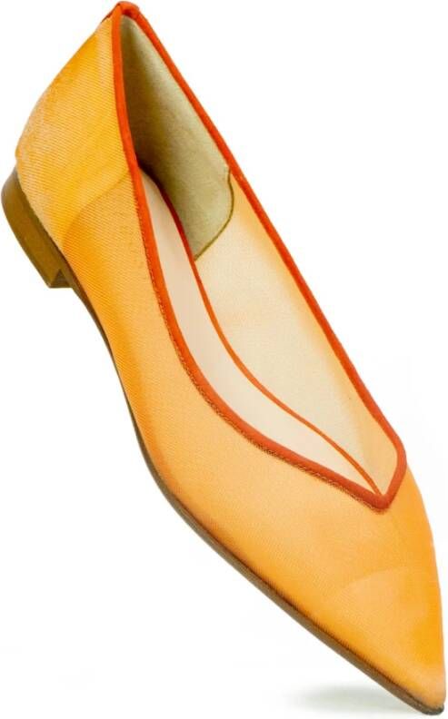 Prosperine Oranje Mesh Ballerina Schoenen Orange Dames