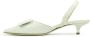 Prosperine Rafia Slingback met Plaque White Dames - Thumbnail 3