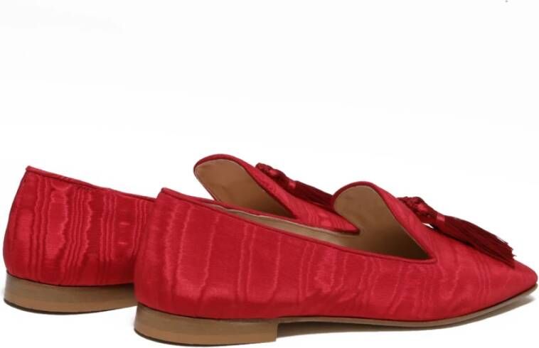 Prosperine Rode Moirè Loafer Schoenen Red Dames