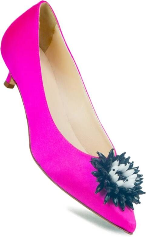 Prosperine Satin Damespumps Leren Voering Pink Dames