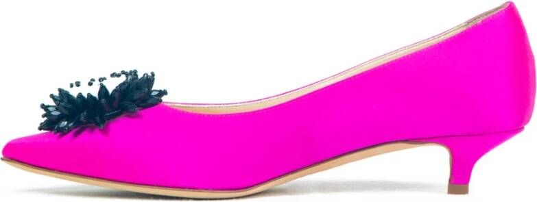 Prosperine Satin Damespumps Leren Voering Pink Dames