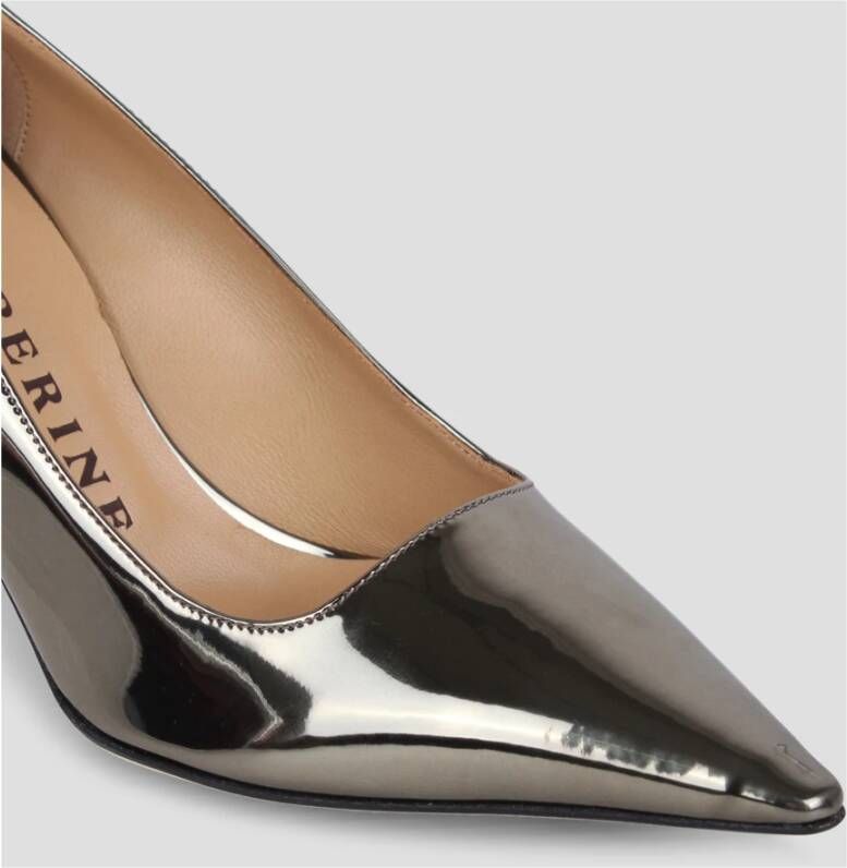 Prosperine Spiegel Effect Puntige Pumps Medium Hak Gray Dames