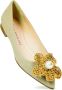 Prosperine Stoffen Ballerina met Bloem Beige Dames - Thumbnail 2