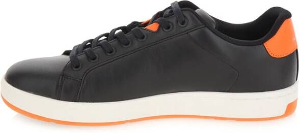 PS By Paul Smith Albany Leren Sneakers Zwart Black Heren