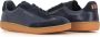 PS By Paul Smith Blauwe Leren Sneakers met Signature Stripe Blue Heren - Thumbnail 2