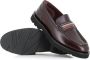 PS By Paul Smith Bordeaux Leren Mocassin Sandalen Red Heren - Thumbnail 2