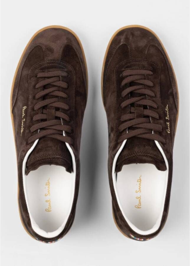 PS By Paul Smith Bruin Suède Modieuze Sneakers Brown Heren