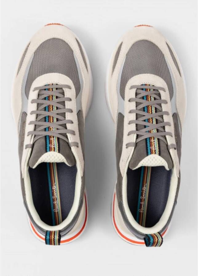 PS By Paul Smith Grijze Suède Stijlvolle Sneakers Gray Heren