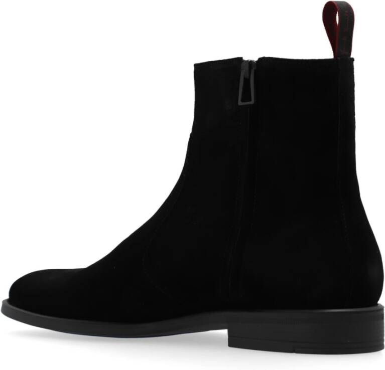 PS By Paul Smith Leren enkellaarzen Black Heren