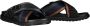 PS By Paul Smith Leren Stoffen Slippers Ronde Neuslijn Black Heren - Thumbnail 2