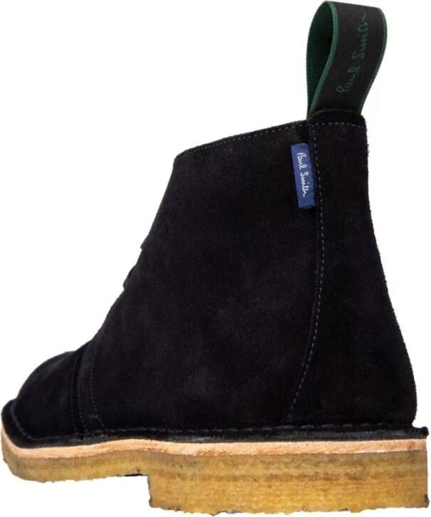 PS By Paul Smith Veterboots Donkerblauw Leer Blue Heren