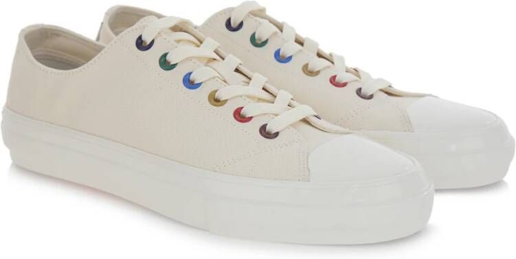 PS By Paul Smith Witte Canvas Sneakers Kinsey Stijl White Heren