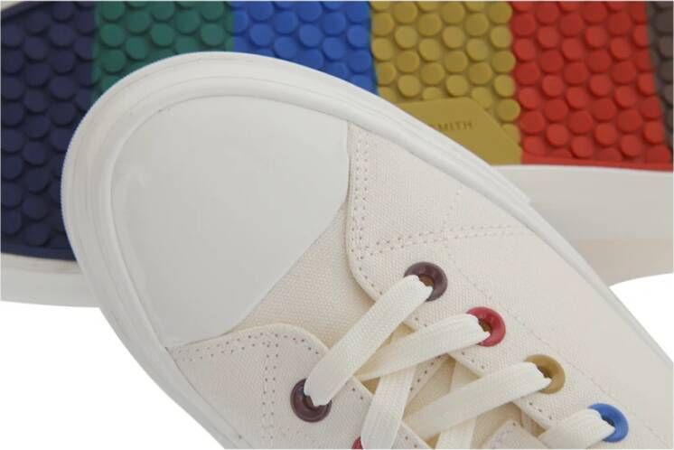 PS By Paul Smith Witte Canvas Sneakers Kinsey Stijl White Heren