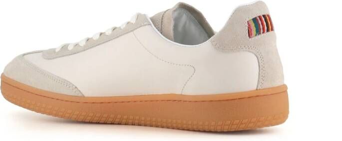 PS By Paul Smith Witte leren sneakers met Signature Stripe White Heren