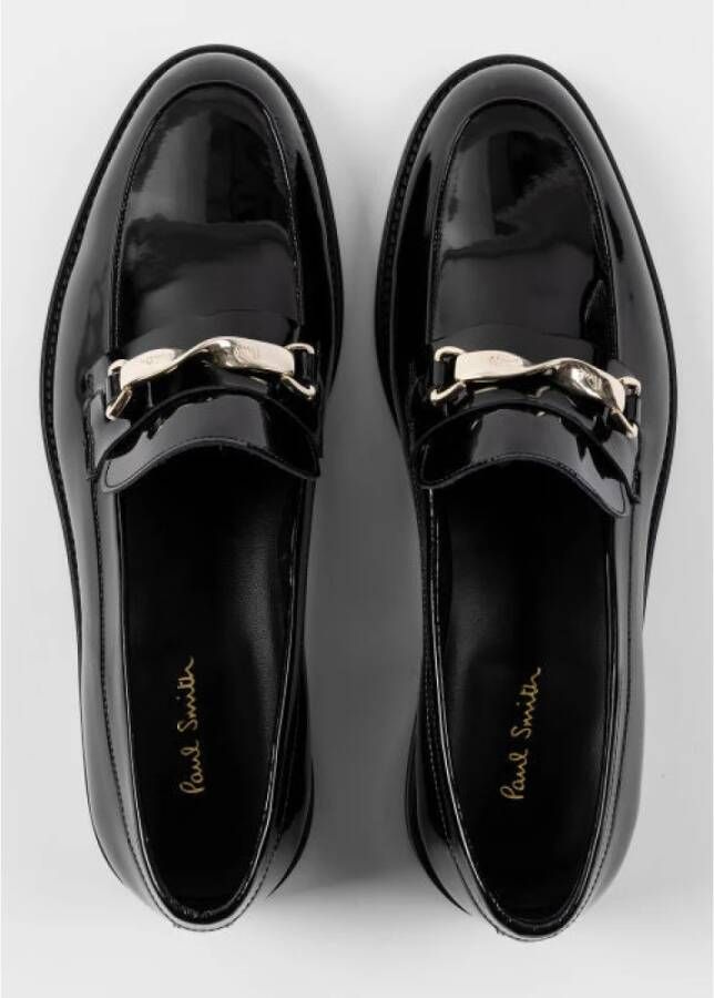 PS By Paul Smith Zwarte Lakleren Loafers Montego Black Heren