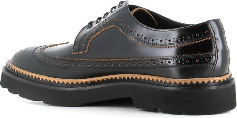 PS By Paul Smith Zwarte Leren Schoenen Zwaluwstaart Black Heren