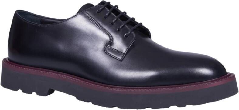 PS By Paul Smith Zwarte Leren Veterschoenen Black Heren