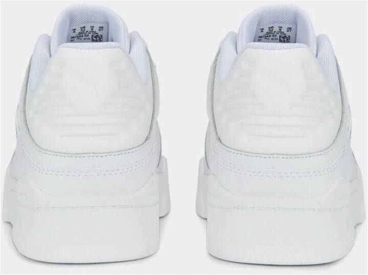 Puma Basketbal-geïnspireerde Leren Sneakers White Dames