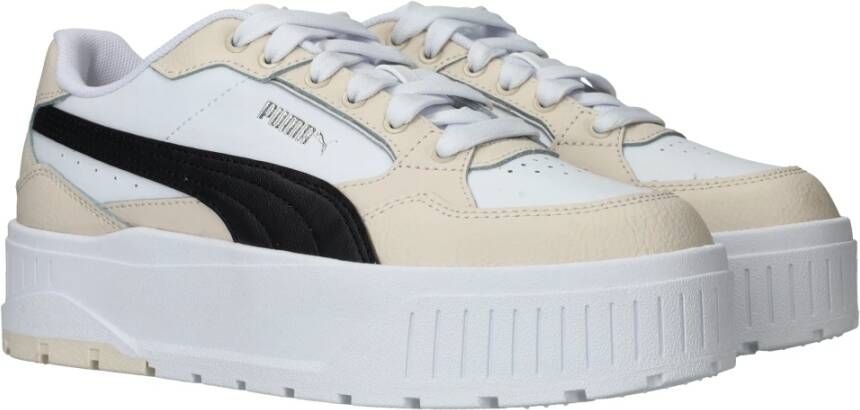 Puma Beige en wit platform sneaker Multicolor Dames