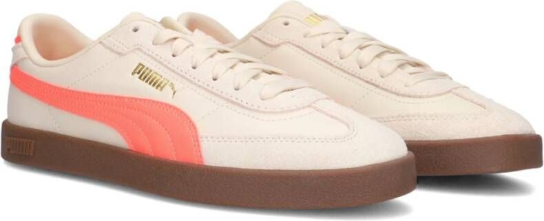 Puma Beige Suède Lage Sneakers Club Beige Dames