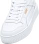 Puma Carina Street leren sneakers wit lila Meisjes Leer Meerkleurig 35.5 - Thumbnail 4