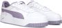 PUMA Carina Street Jr Meisjes Sneakers White-Pale Plum- Silver - Thumbnail 5