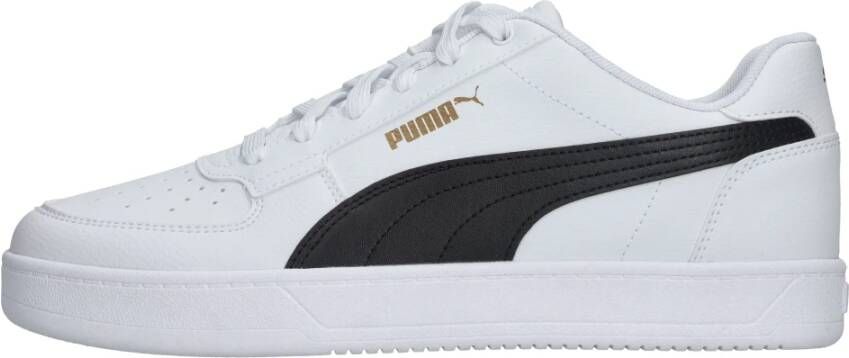 Puma Sportieve Herensneaker met Subtiele Gouden Accenten Wit Heren