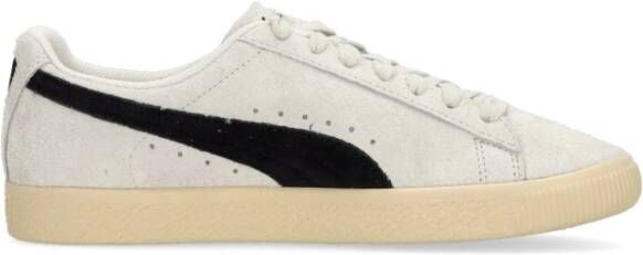 Puma Clyde Hairy Suede Lage Schoen Grijs Gray Heren