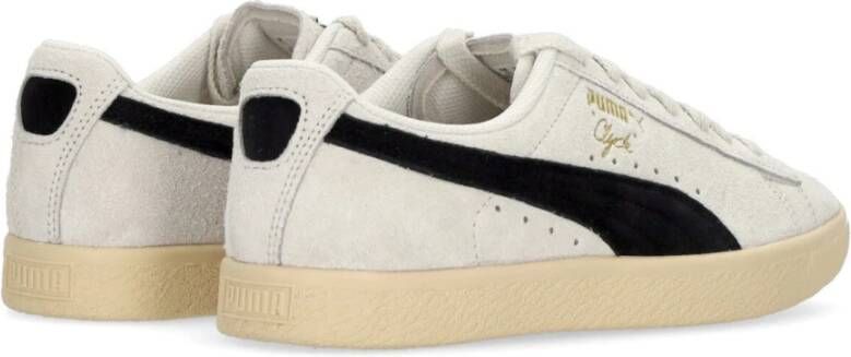 Puma Clyde Hairy Suede Lage Schoen Grijs Gray Heren