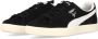 Puma Clyde Hairy Suede Lage Schoen Zwart Ivoor Black Heren - Thumbnail 3