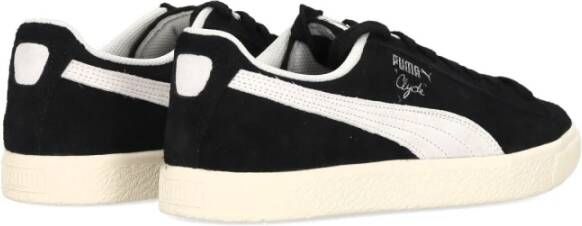 Puma Clyde Hairy Suede Lage Schoen Zwart Ivoor Black Heren