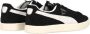 Puma Clyde Hairy Suede Lage Schoen Zwart Ivoor Black Heren - Thumbnail 4