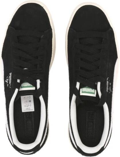 Puma Clyde Hairy Suede Lage Schoen Zwart Ivoor Black Heren