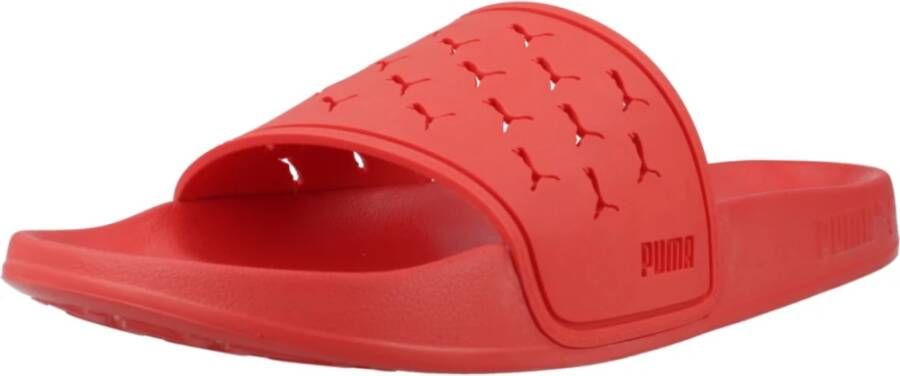 Puma Cut Out Sliders Red Heren