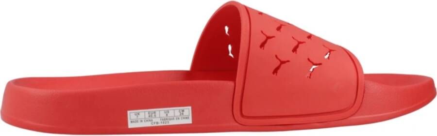 Puma Cut Out Sliders Red Heren