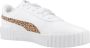 PUMA Carina 3.0 Animal Jr Sneakers White-Light Sand- Gold - Thumbnail 6