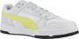 Puma RBD game Low leren sneakers lichtgrijs geel zwart Leer 35.5 - Thumbnail 9