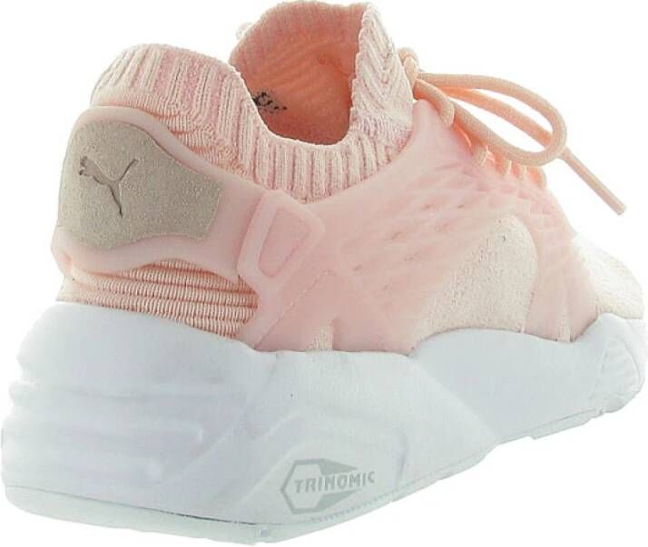 Puma Gebreide Kooi Sneakers Gouden Klassieke Stijl Pink Dames