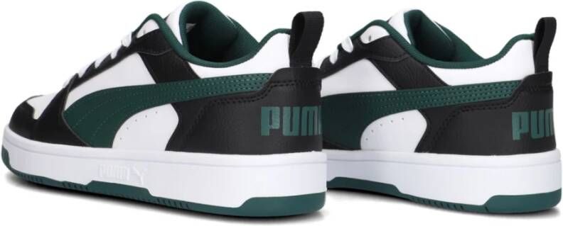 Puma Groen en Zwart Leren Sneakers Multicolor Heren