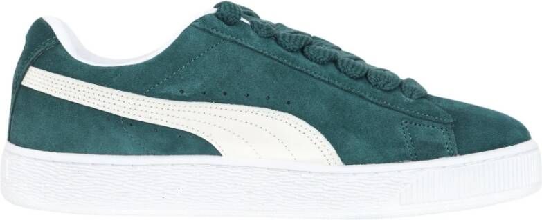 Puma Groene Suede Sneakers Green Heren