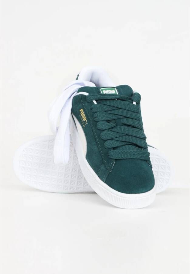 Puma Groene Suede Sneakers Green Heren