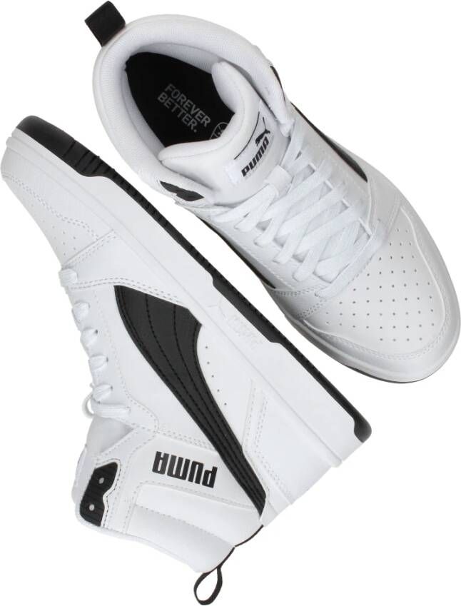 Puma Halfhoge Sneaker Zwart Wit Multicolor Dames