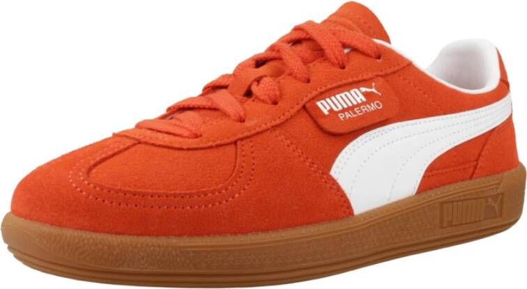 Puma Jeugd Palermo Sneakers Orange Heren