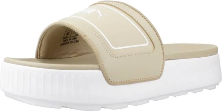 Puma Karmen Slide Sandalen Beige Heren