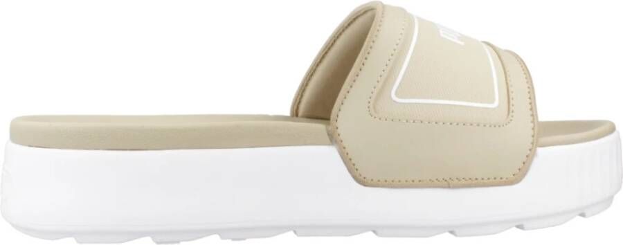 Puma Karmen Slide Sandalen Beige Heren