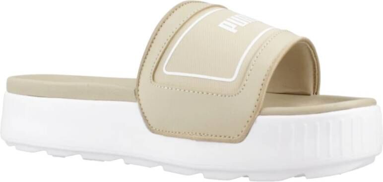 Puma Karmen Slide Sandalen Beige Heren