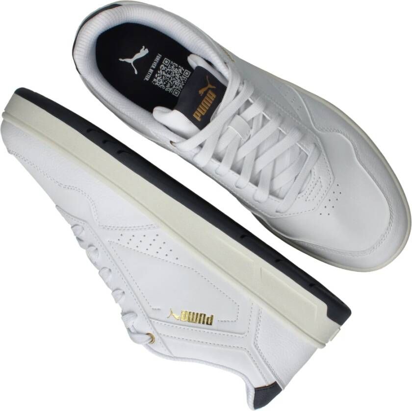 Puma Klassieke Court Sneaker Grijs Goud White Heren