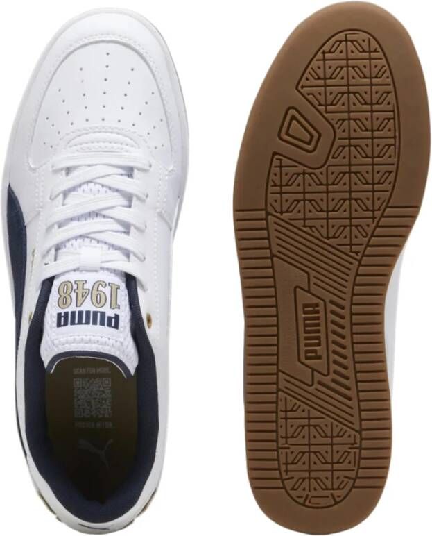 Puma Klassieke Leren Basketbalsneaker White Heren